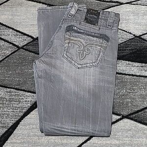 ROCK REVIVAL ANDY FILL-YARN STRAIGHT LEG DENIM JEAN